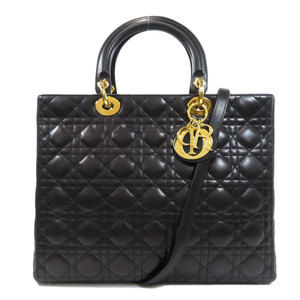 Christian Dior Handbag Calf Black